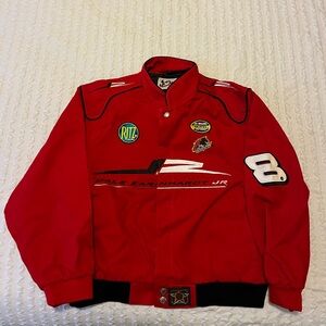 Chase Authentics Red Youth Racing Jacket with Patches Dale Earnhardt Jr.